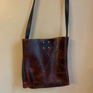 The Leather Quill  leather tote crossbody purse bag boho travel everyday